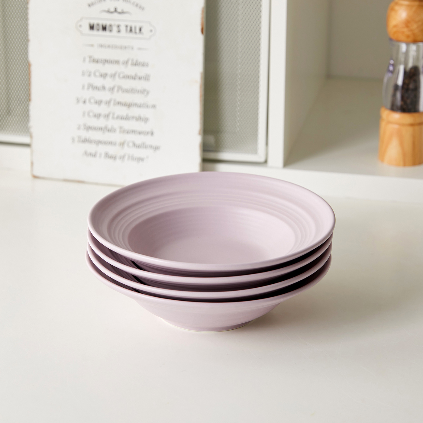 TEMU 4pcs Set, 8.5 Inches, Ø21.2cm, Ceramic Dinner Set, Pasta Plates, Salad Plates, Vegetable Plates, Appetizer Plates, Fruit Plates, Dessert Plates,