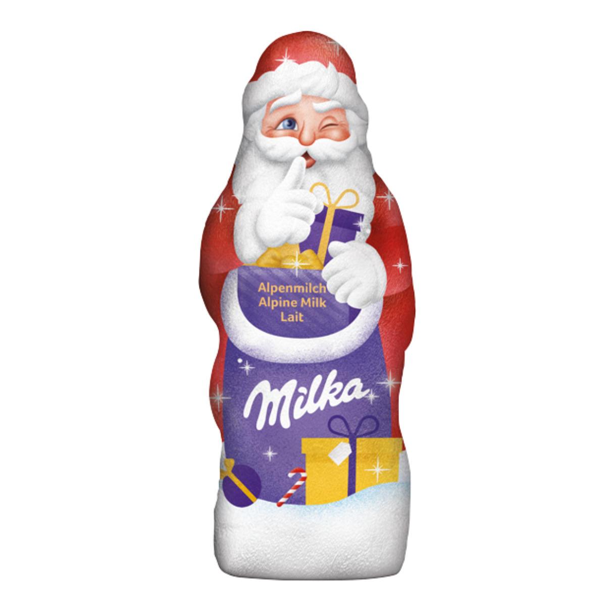 Image of Milka Santa Claus Hollow Figure Made From Delicate Alpine Milk Chocolate 175g