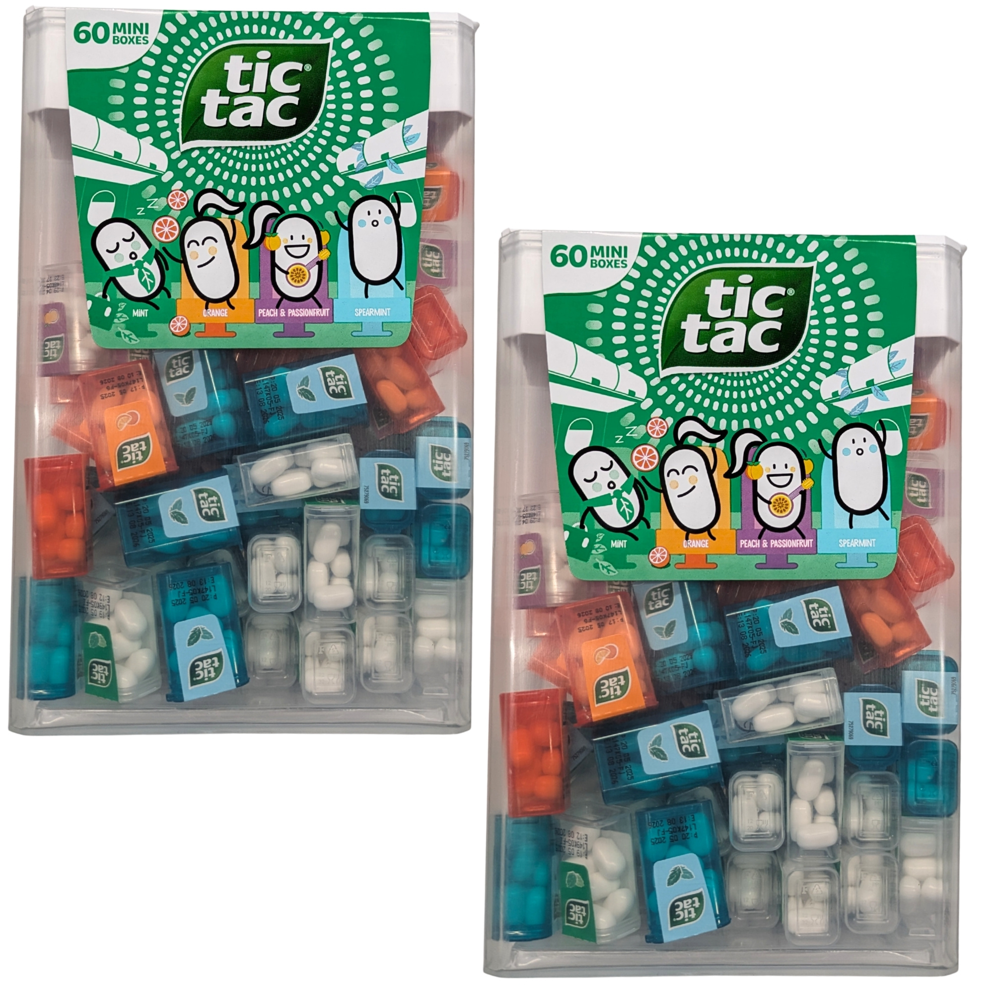 Tic Tac Travels Lilliput Mini-boxes Peppermint 2pcs Set Each 60pcs 2x228g | Total Content 456g