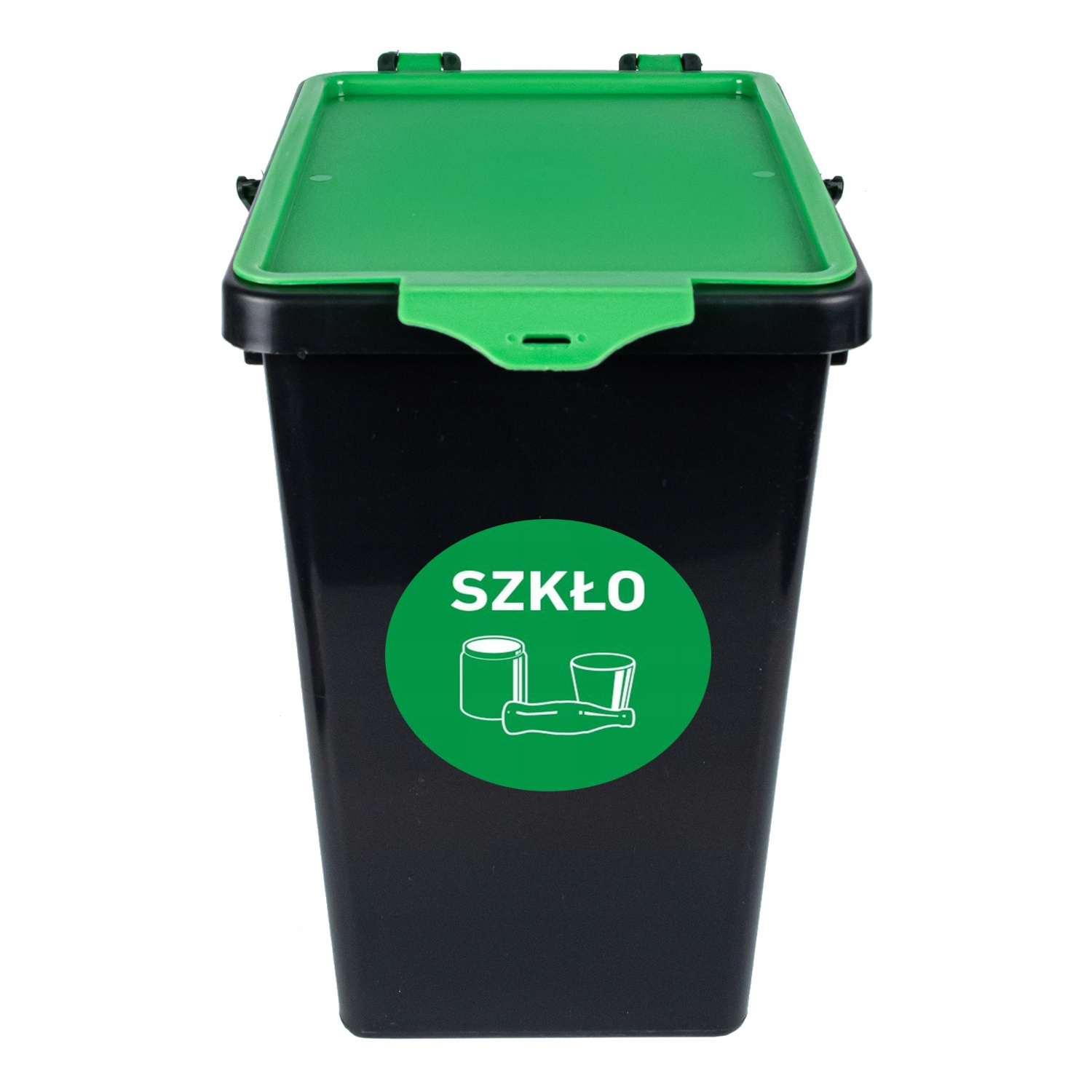 Glass Container With Lid For Home With Hinged Cover: retailer-supplied image