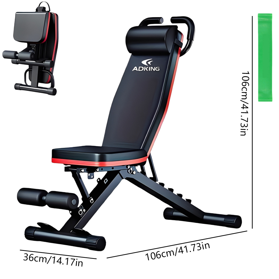 weight bench adjustable foldable strength training full body workout incline gym details 1