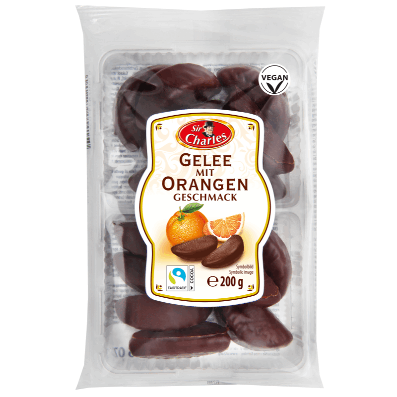 Jelly Chocolate-coated | With Orange Flavor | 200g