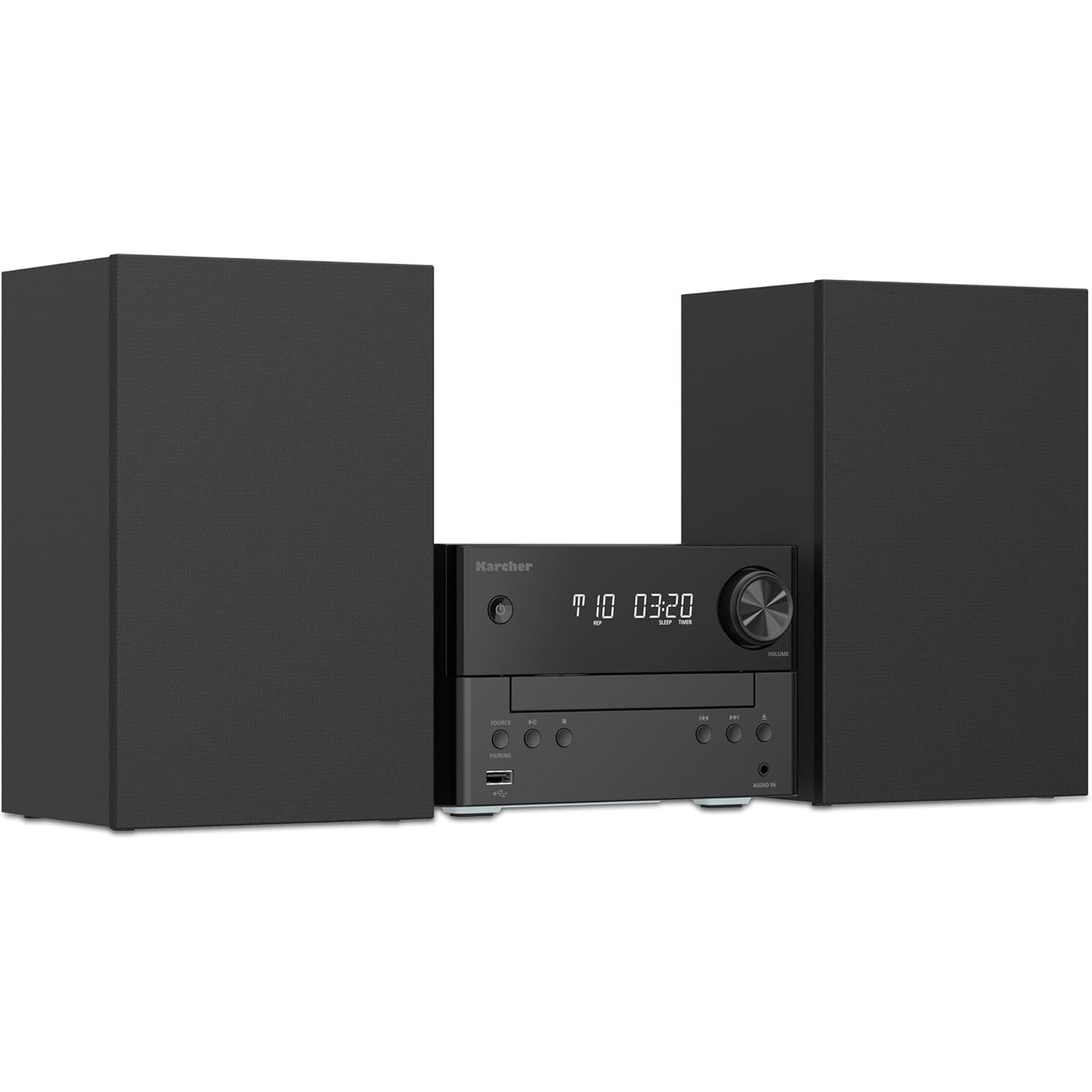E-shop Karcher MC 6475D Stereoanlage Kompaktanlage mit CD-Player, DAB+ / UKW Radio, Bluetooth 5.4, MP3-Wiedergabe via USB/AUX, Musikcenter mit 20 Watt