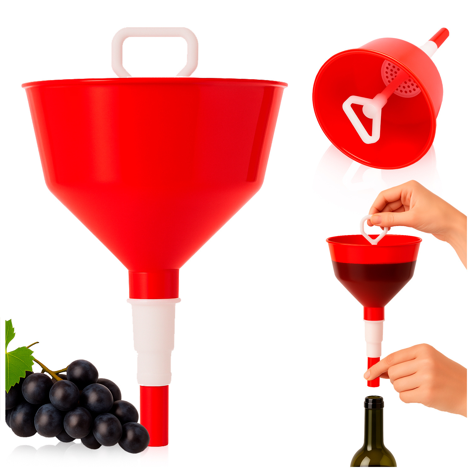Image of Self-regulating Jug For Geese With A Sieve And Filling Blockage, Practical For Pouring Wine, Beer, And Liqueurs, Protection Against And Sediment, Convenient To Use.