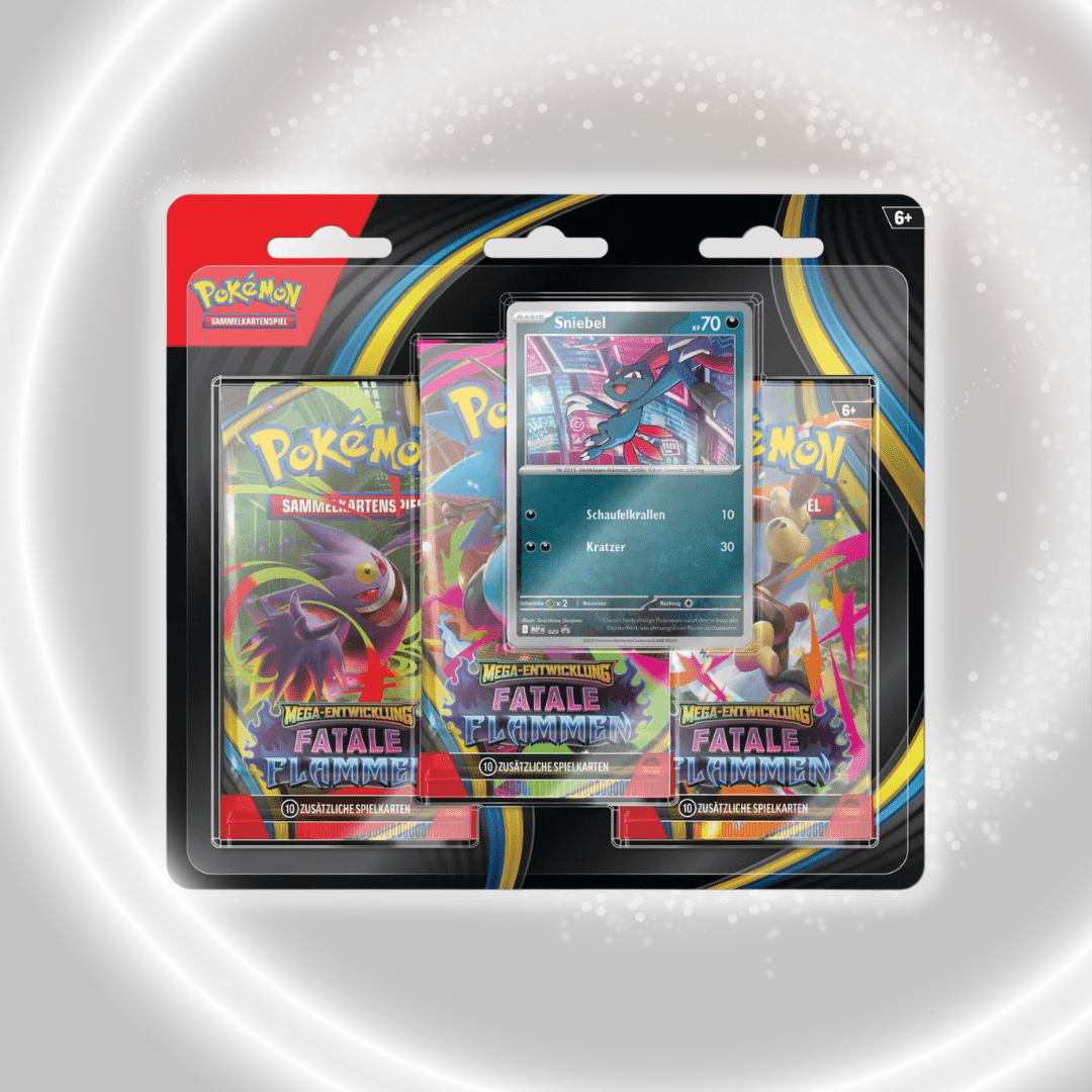 Image of Pokémon Flames 3-pack Blister – Snowy Collector Card Set For Players And Collectors