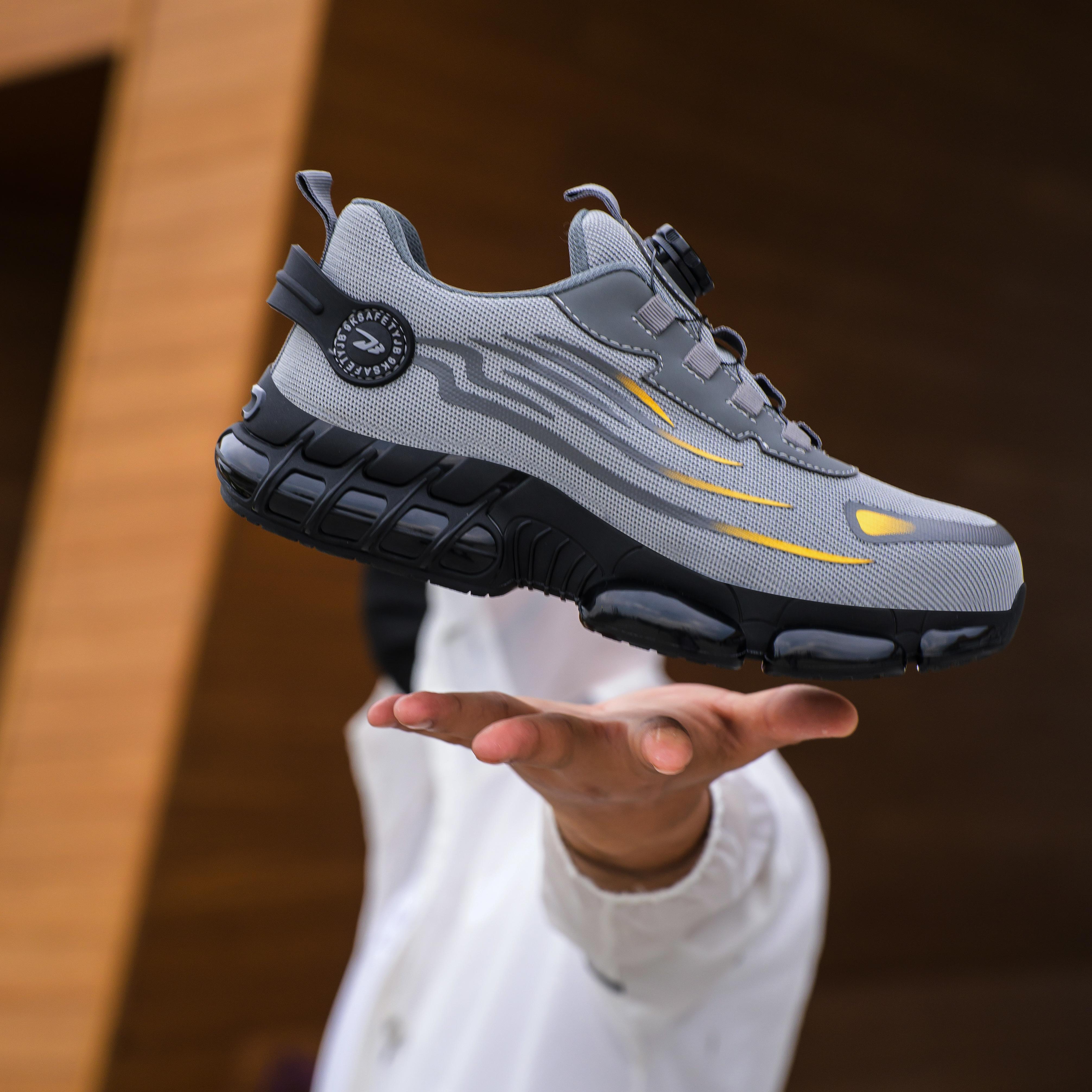 ce-   work and safety shoes for  :     and puncture protection, sporty and stylish design, breathable upper, and slip-resistant sole – comfortable cushioning for long work hours, a great christmas gift for construction, factory, warehouse, mining, and outdoor activities Product details 7