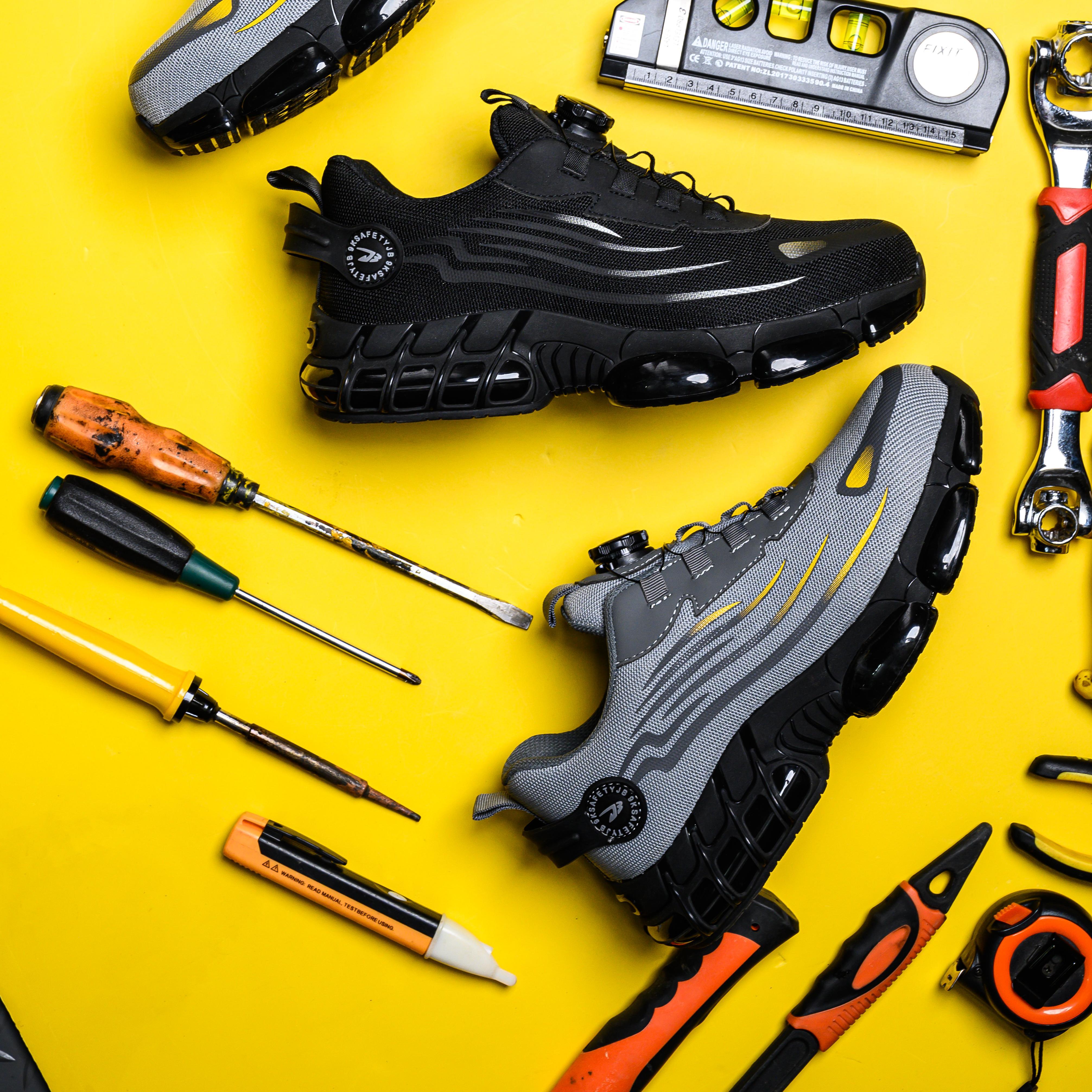 ce-   work and safety shoes for  :     and puncture protection, sporty and stylish design, breathable upper, and slip-resistant sole – comfortable cushioning for long work hours, a great christmas gift for construction, factory, warehouse, mining, and outdoor activities Product details 6