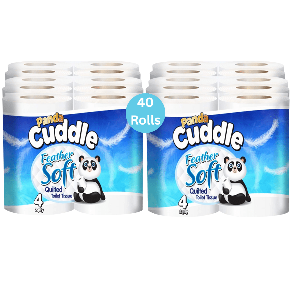 TEMU 40pk Toilet Rolls Classic 2-ply Quilted Toilet Tissue - (10 X 4, Total 40 Rolls) Soft, Fresh & Luxurious Comfort