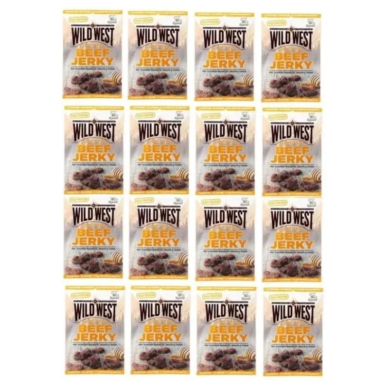 16 X 60g Wild West Honey Beef Jerky Original (16 X 60g = 960g) Beef Meat