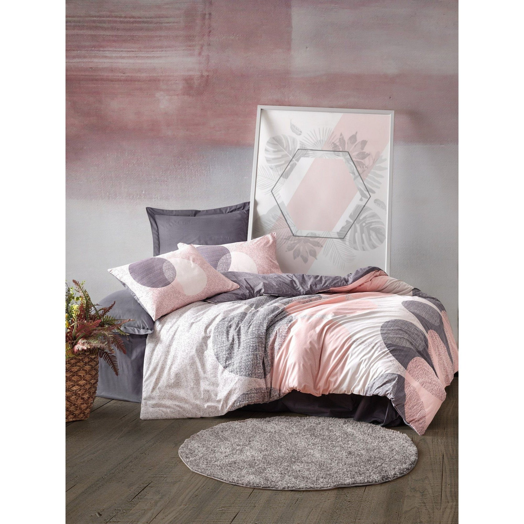 Image of L' Maison Bedding Set , Ranforce 2-piece In Gray