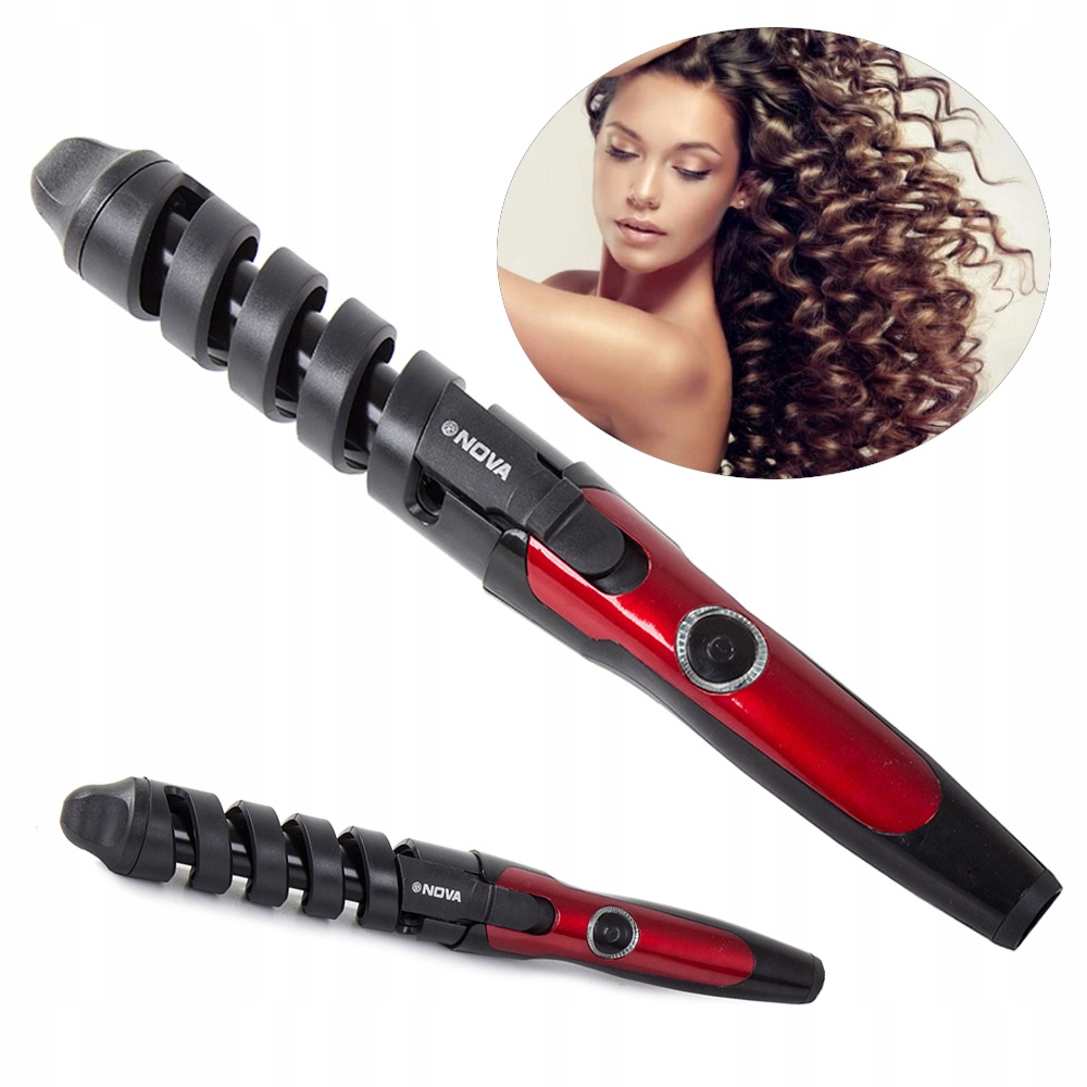 TEMU Spiral Curling Iron For Hair Ceramic Curling