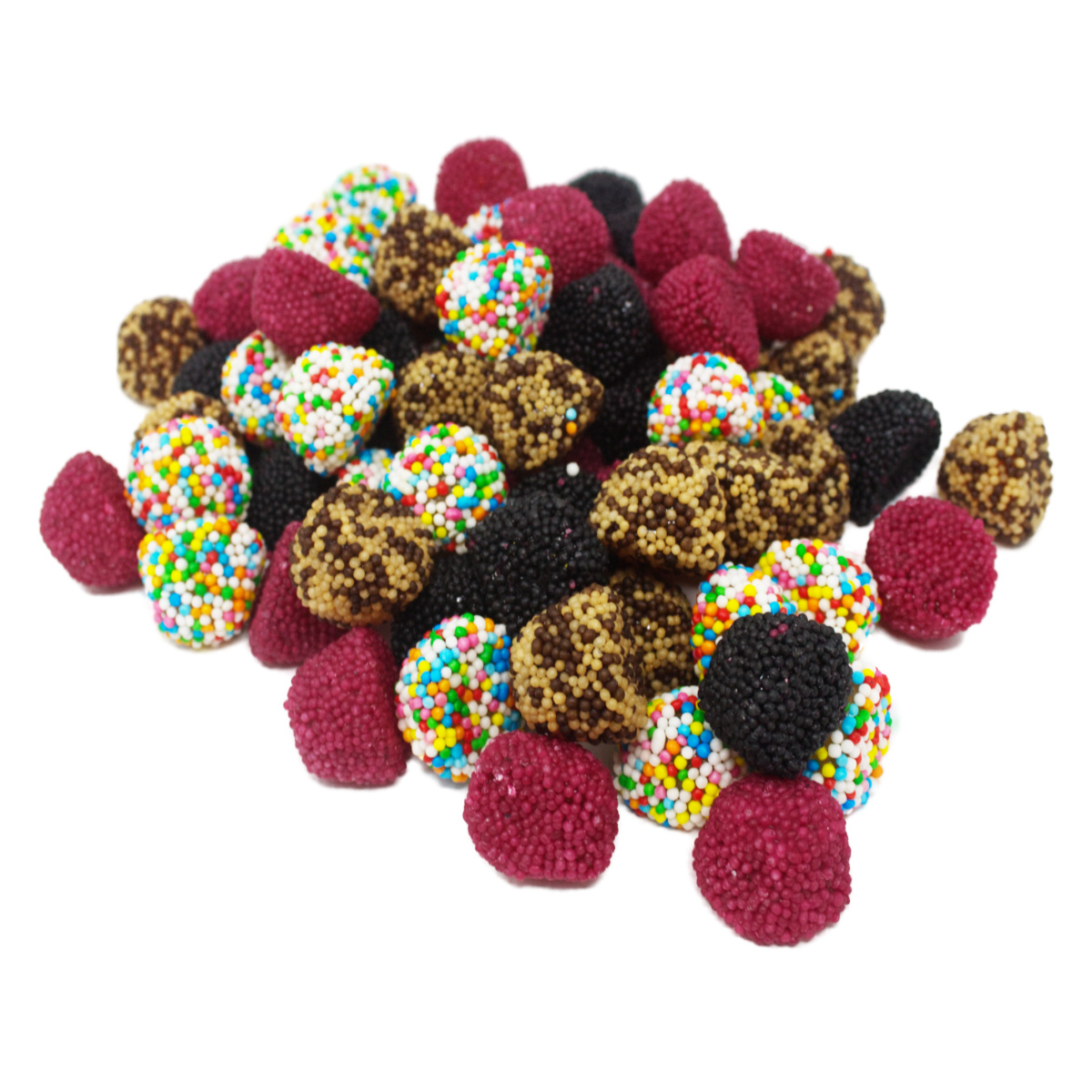 Fruit Gummy Bolitos Mix With Nonpareilles, Assorted Flavors, 1000g