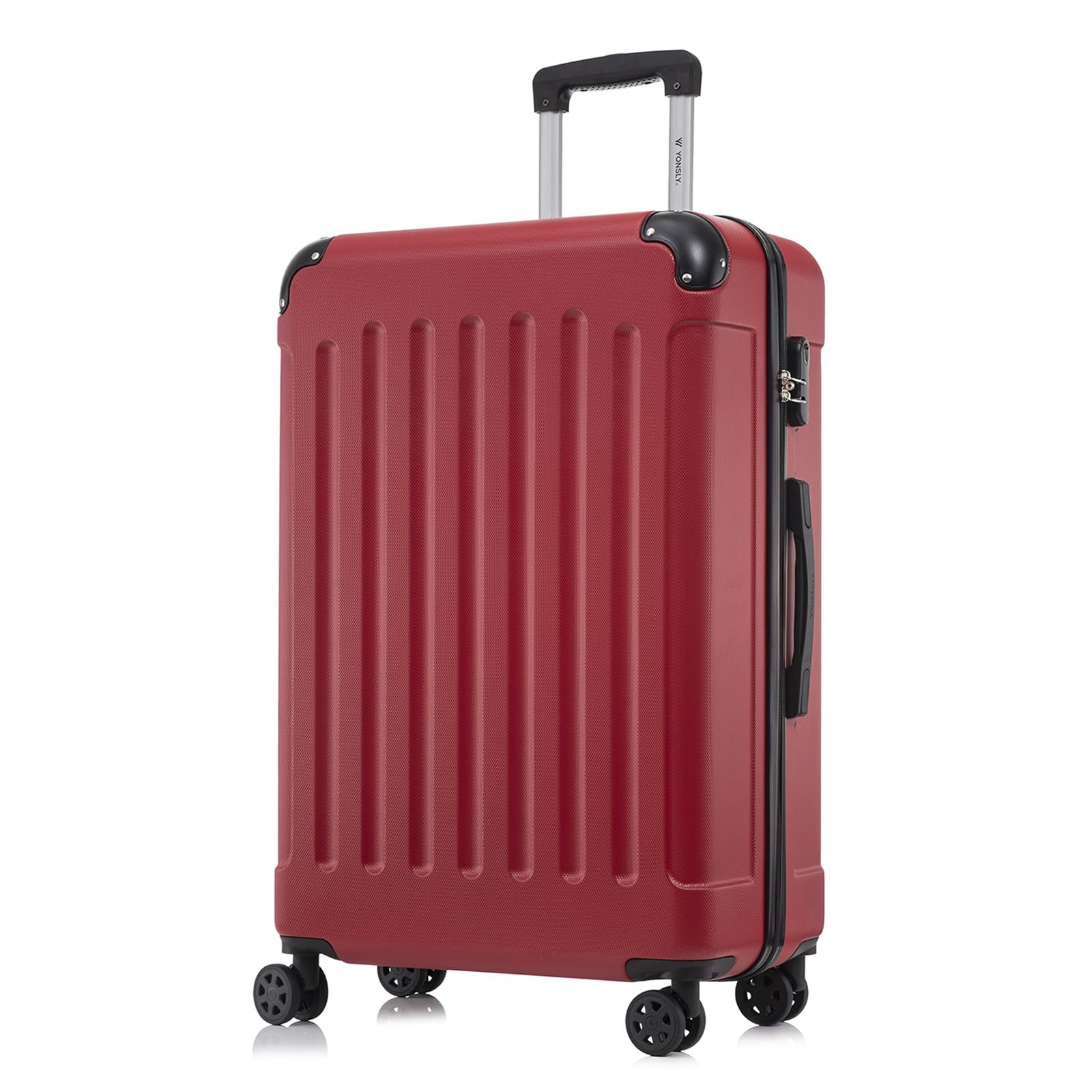 Only Suitcase, , 4-wheel 360° Luggage With Hand Luggage, Hard Shell Travel Case, Lock, Handle