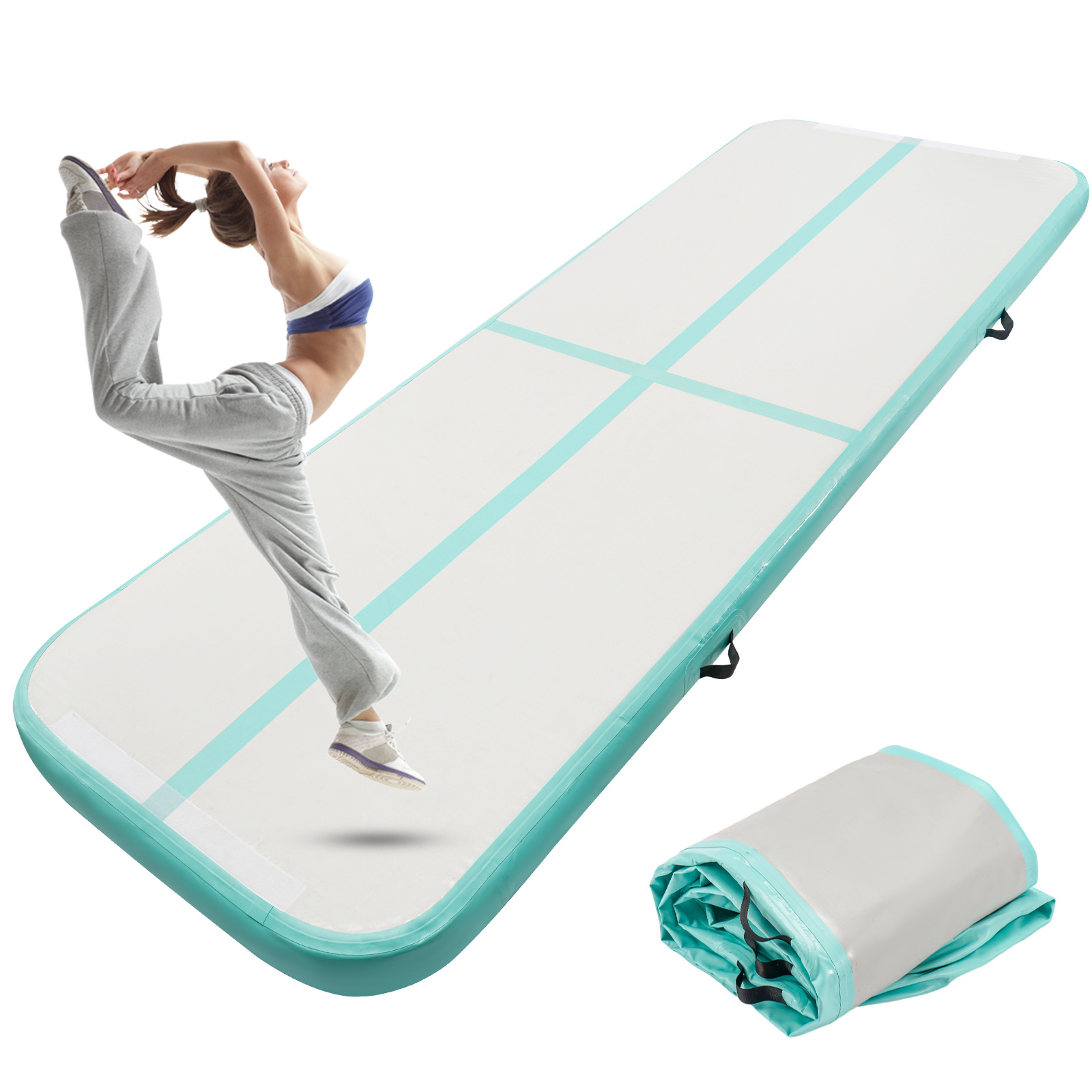 ×1m×10cm 10ft Air Mat Inflatable Tumbling Gymnastics Mat Yoga Training