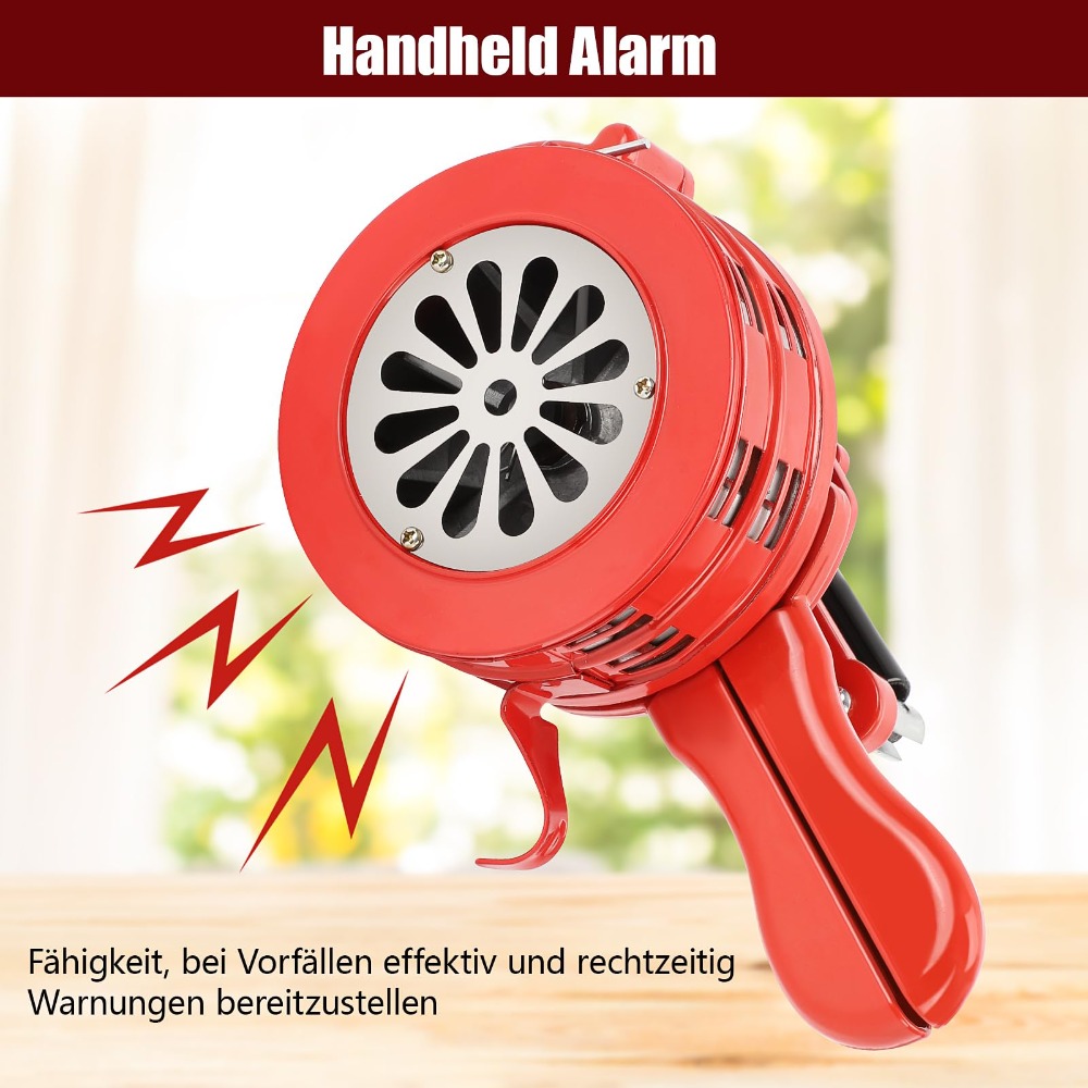 Image of Long-lasting, Portable And Easy-to-use Manual Fire Alarm Made Of Aluminum Alloy And Plastic; Foldable; Suitable For Firefighting, Evacuation, Outdoor Activities, Offices, Camping, Power Outages.