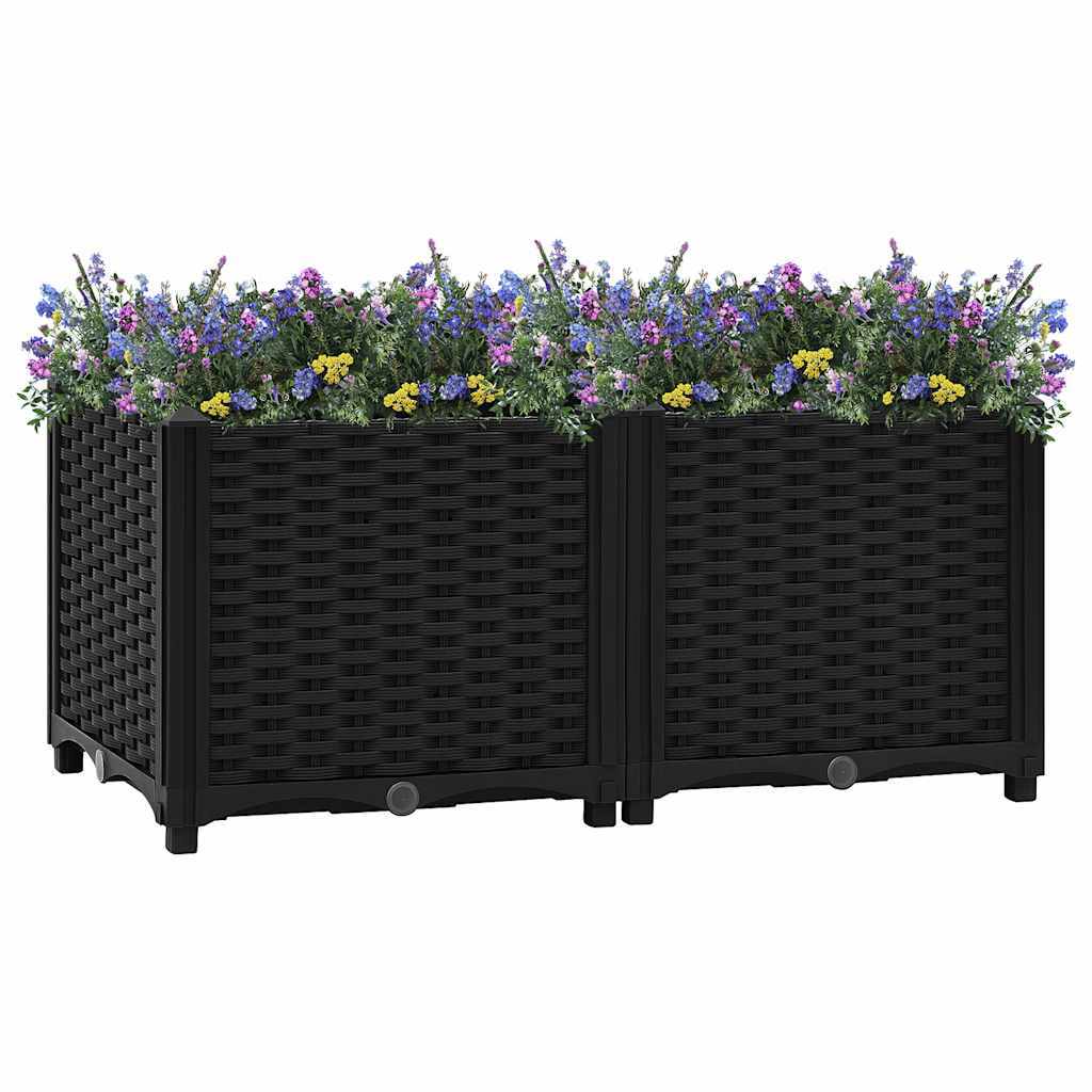 Vidaxl Elevated Bed Elevated Beds Planter Planters Garden Planter Garden Planters Garden Pot Garden Pots Plant Pot Plant Pots