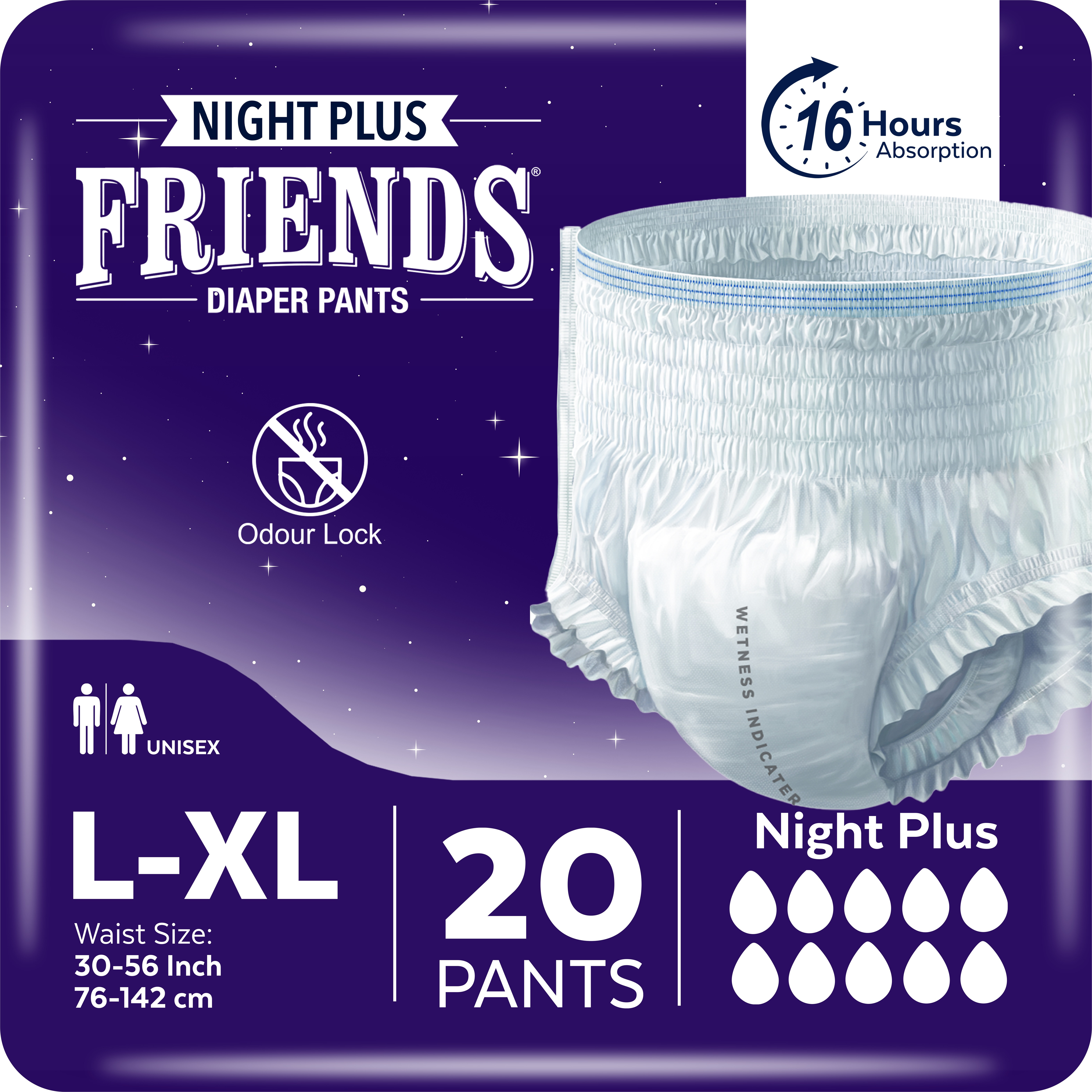 TEMU 20 X Overnight Unisex Leck-protection Pants | Super Large / Extra Large (30-56 Inches)