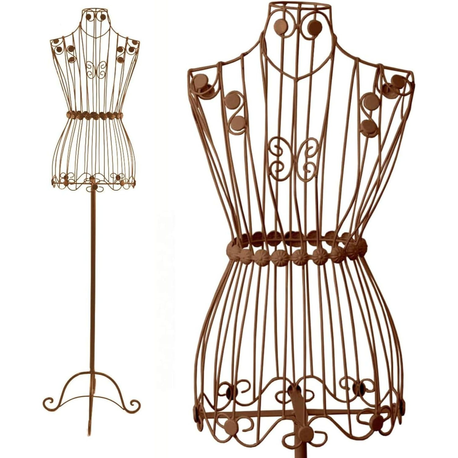 Image of Elegant Metal Mannequin (160cm) | Vintage Dress Form | Decorative Bust For Home & Shop Window | In 6 Colors