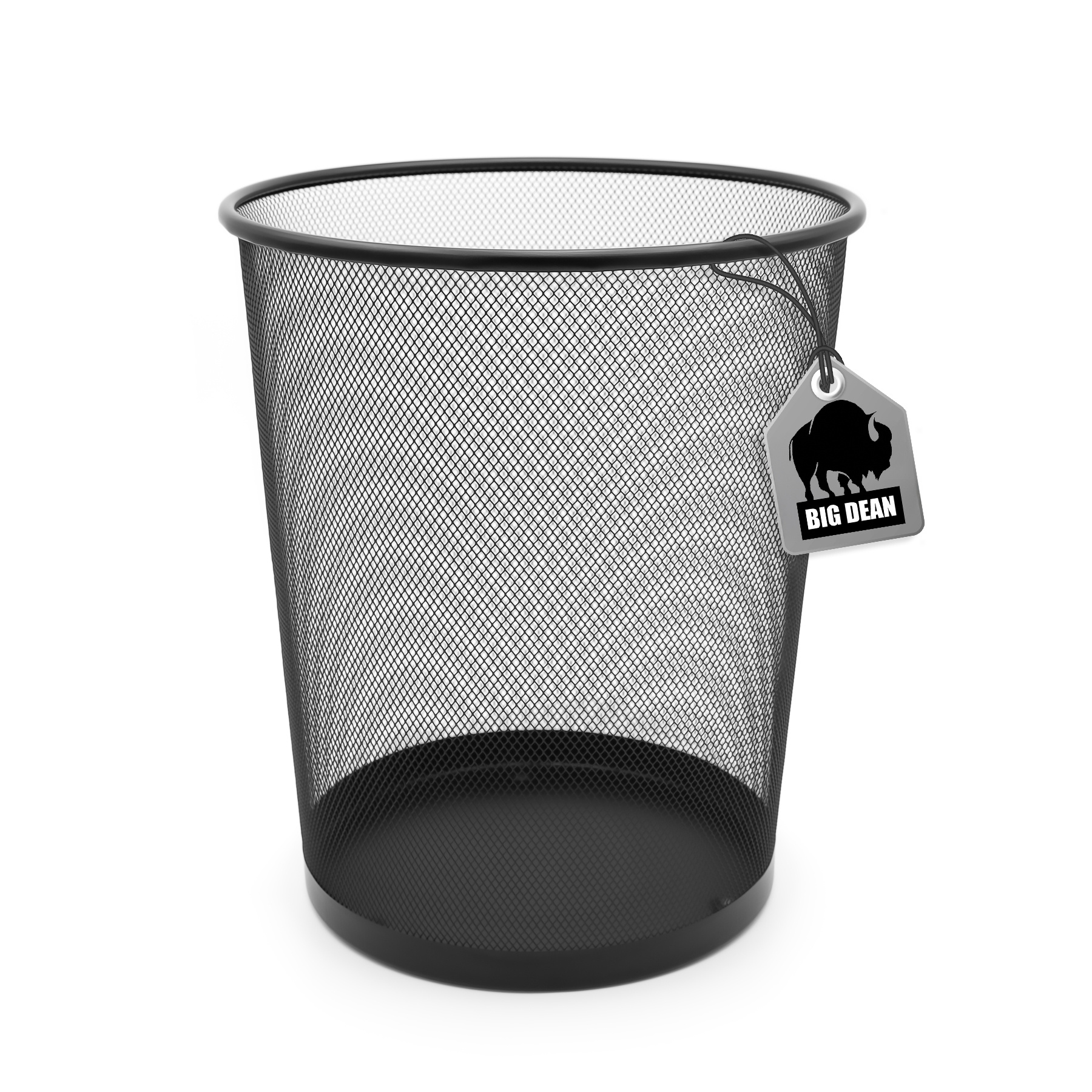 Bigdean Office Waste Bin, Black 20l Wire Trash Can, Office Paper Waste Bin, Trash Bin, Waste Bin, Trash Can