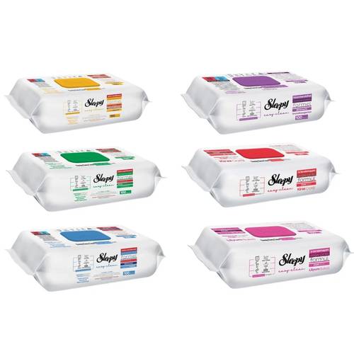 cleaning wipes mix set 600 pieces 6 x 100 6 colors scents extra thick cleaning wipes for household kitchen bathroom alcohol free