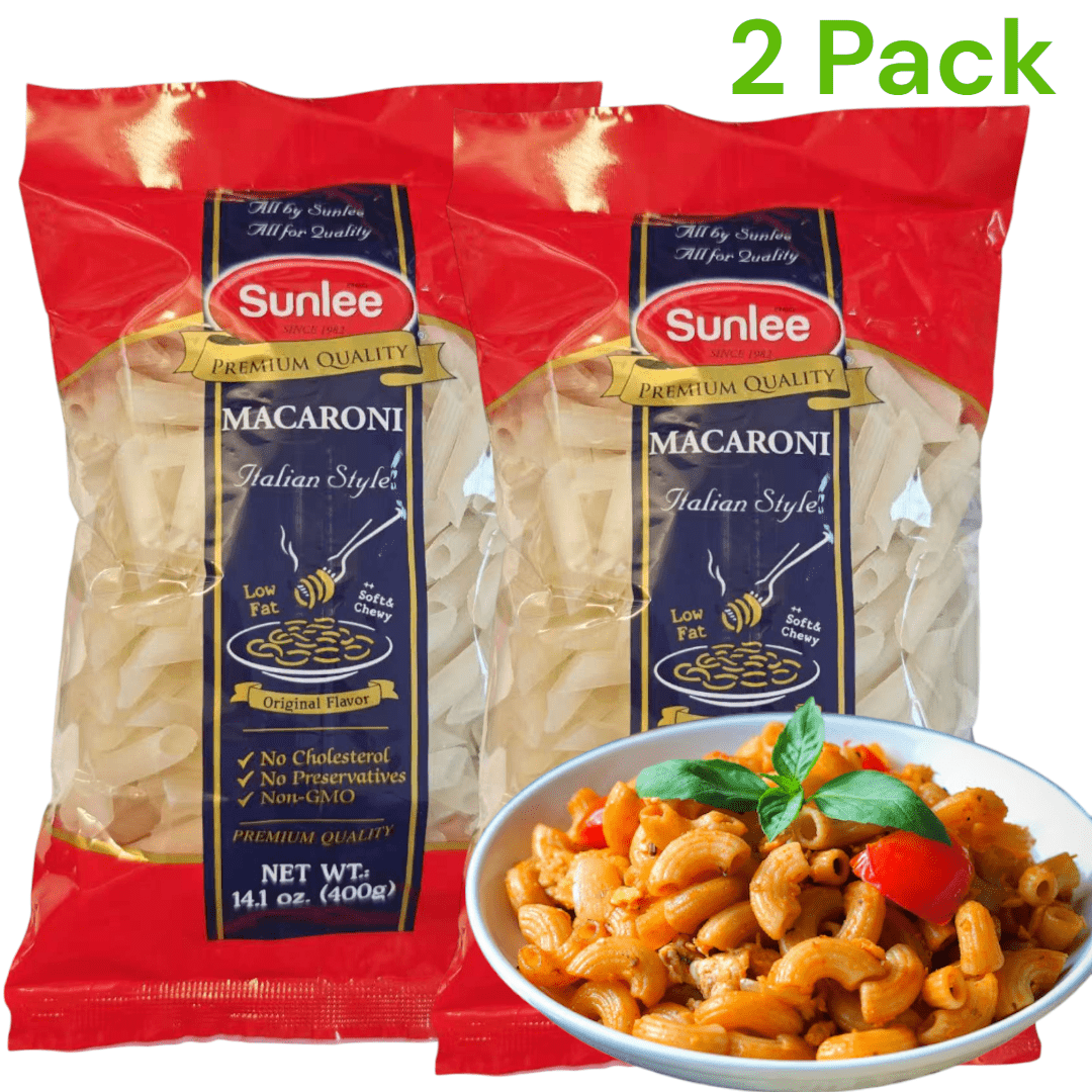 Image of 2 Packs Sunlee Soft & Chewy Rice Macaroni Extra Long Tubes 2x400g | Asian Staple Food | Versatile Noodles