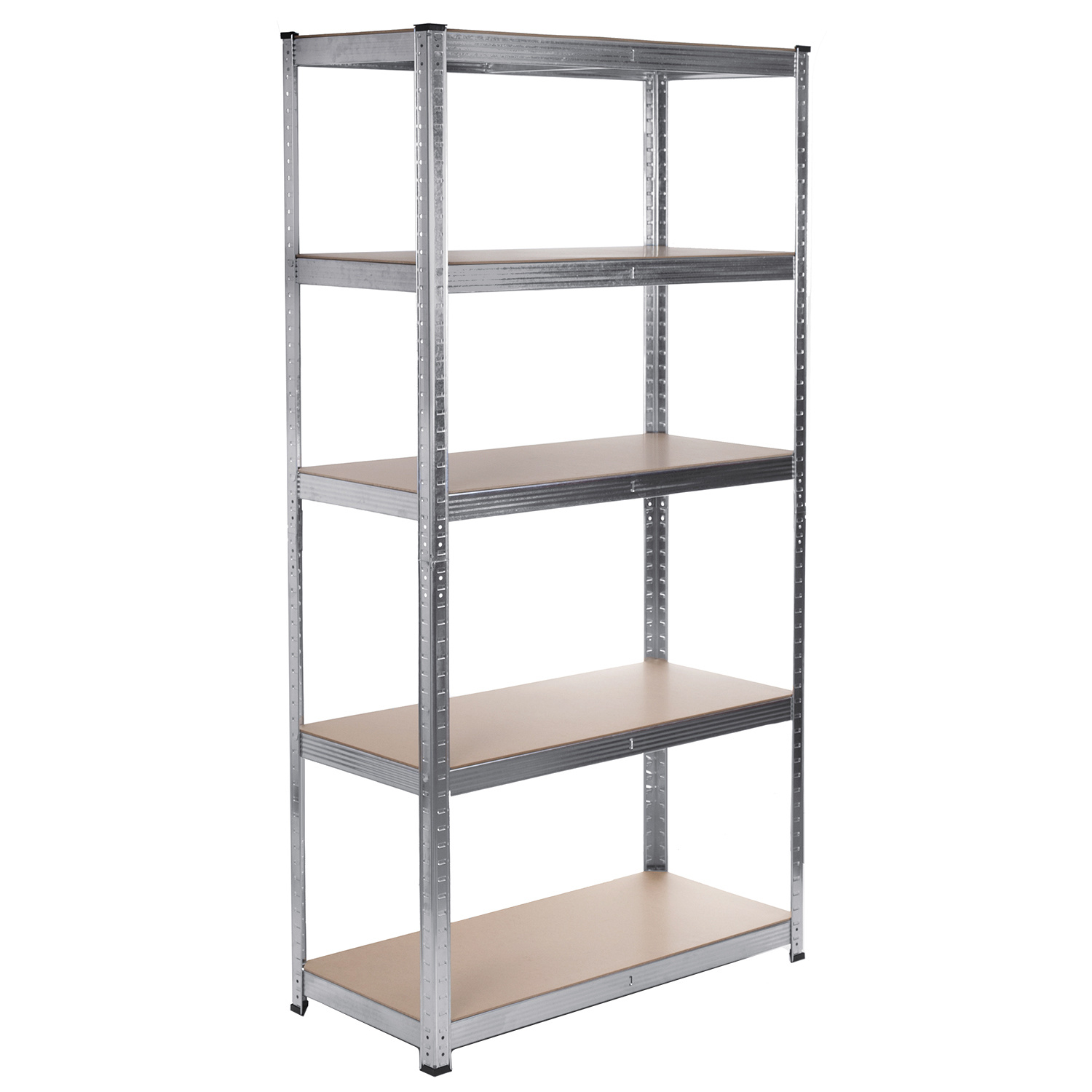 Metal Storage Shelf Cabinet, Capacity, 5 Shelves, 180x90x40 Cm, Greenblue, Galvanized, Expandable, Mdf, Gb378