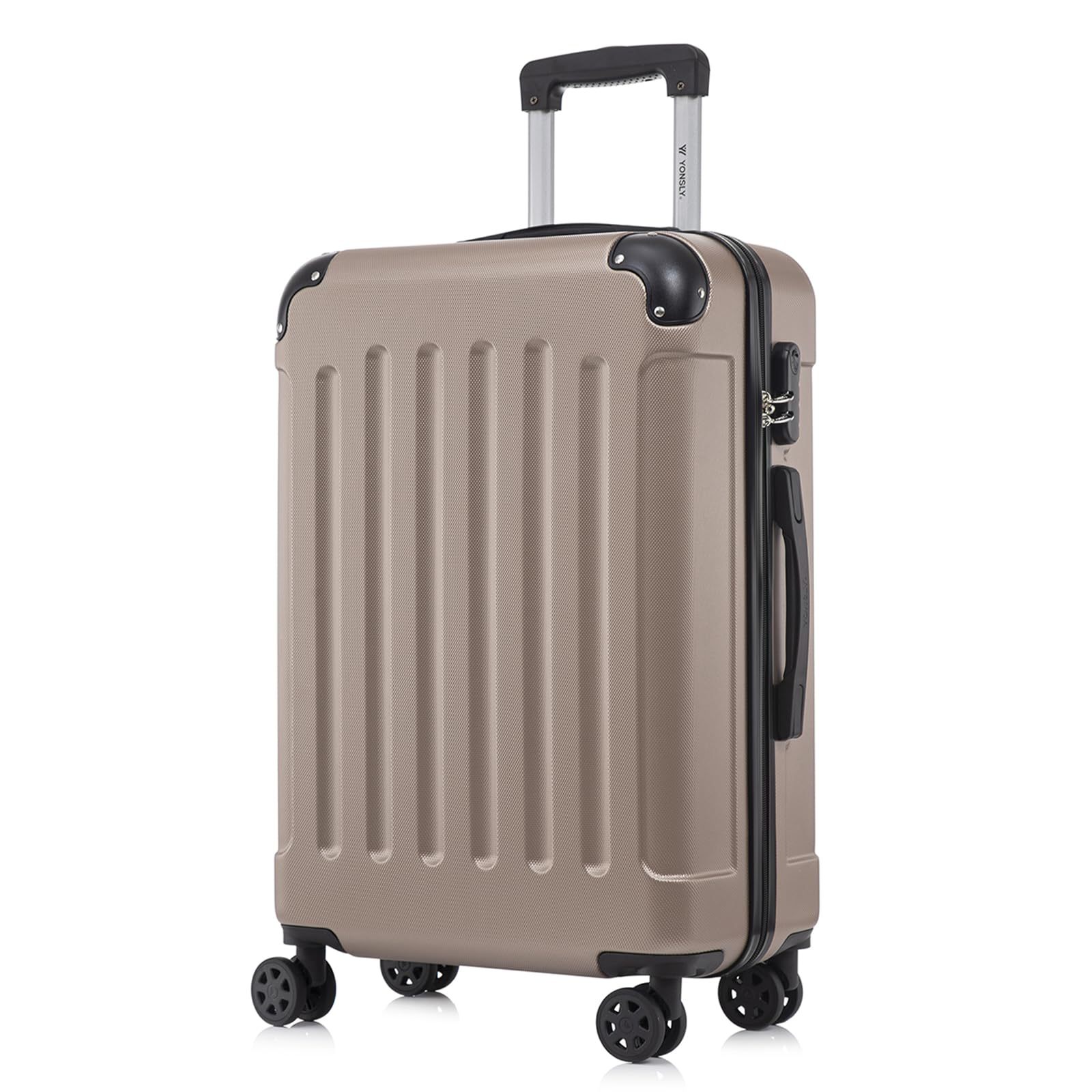 Image of Suitcase, , 4-wheel 360° Luggage With Hand Luggage, Hard Shell Travel Case, Lock, Handle