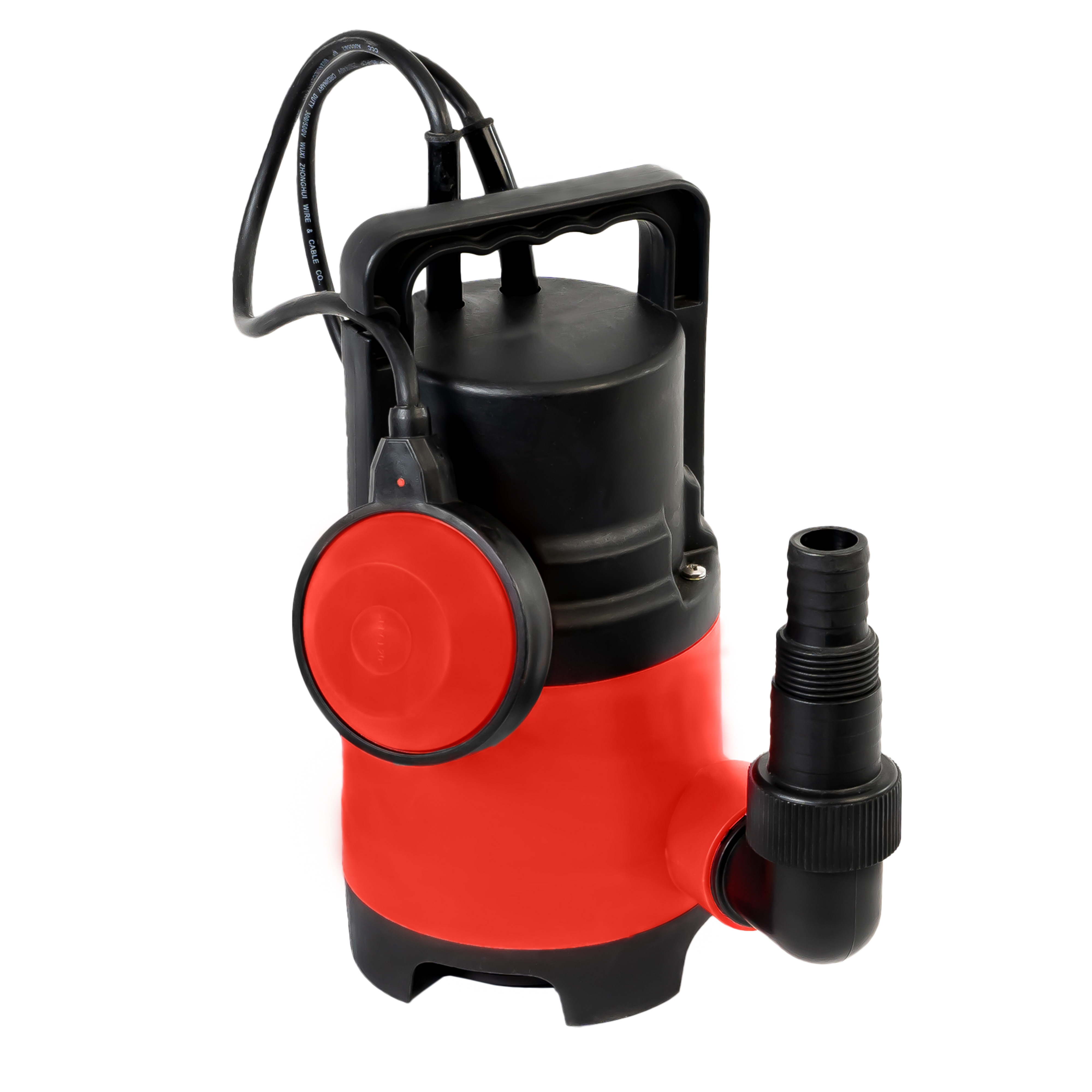 E-shop Schmutzwasserpumpe 400 Watt bis 8000 l/h Förderleistung, Ø25mm Fremdkörper, Schwimmschalter, Tragegriff, Universalanschlüsse, Schmutzwasser