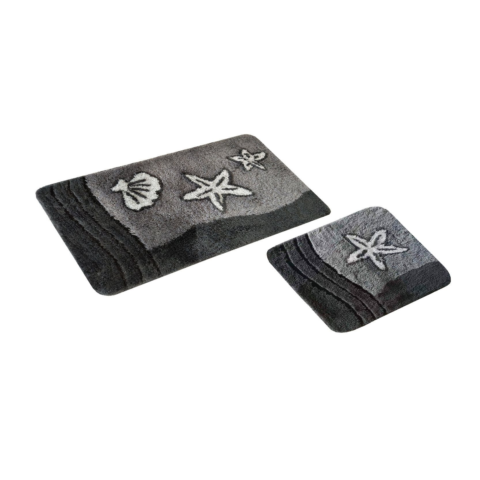 Bath Mat Set, Bath Mat, Bath Runner 2pcs Bath Mat Set, Bath Mat, Bath Runner Foot Mats, Mat Set "" Grey