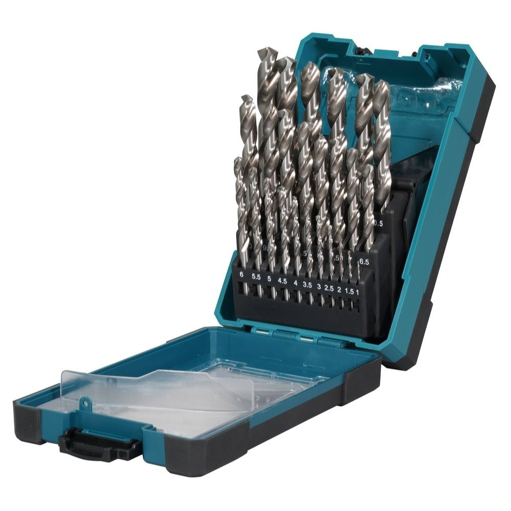 Makita Drill Bit Set, 25-piece, Hss-gs D-78368, Ø 1-13 Mm, Hss-gs, 25-piece, Round Shank