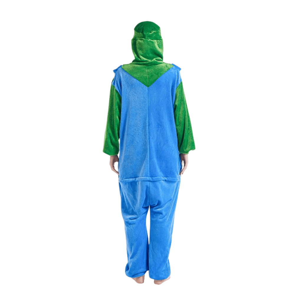 Plus Mario Luigi Kigurumi Costume with Hood And Pockets for Nerd Hunters, 100% Polyester, Autumn And Winter, Casual, Party And Everyday Wear, S - XXL (145 - 195 Cm)