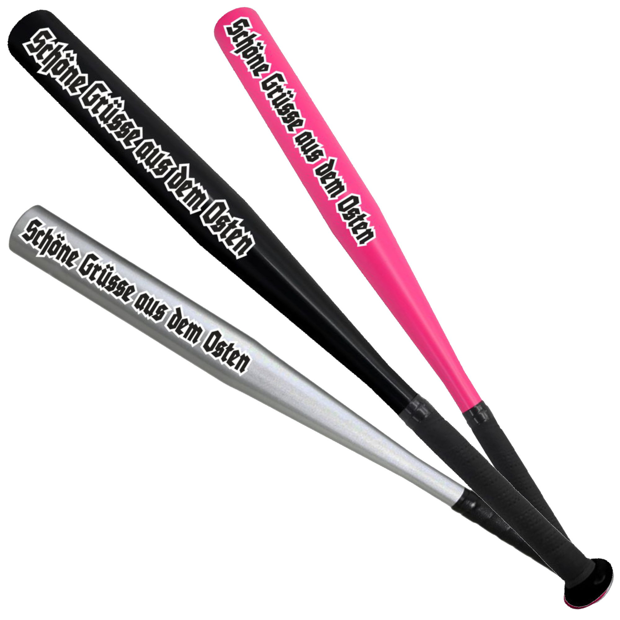 Baseball Bat Beautiful Made Of Aluminum In Black, Silvery, Pink, Red, Golden, And Orange 26" 65cm Alu Germany East Germany Dresden Original Funny Easter Gift