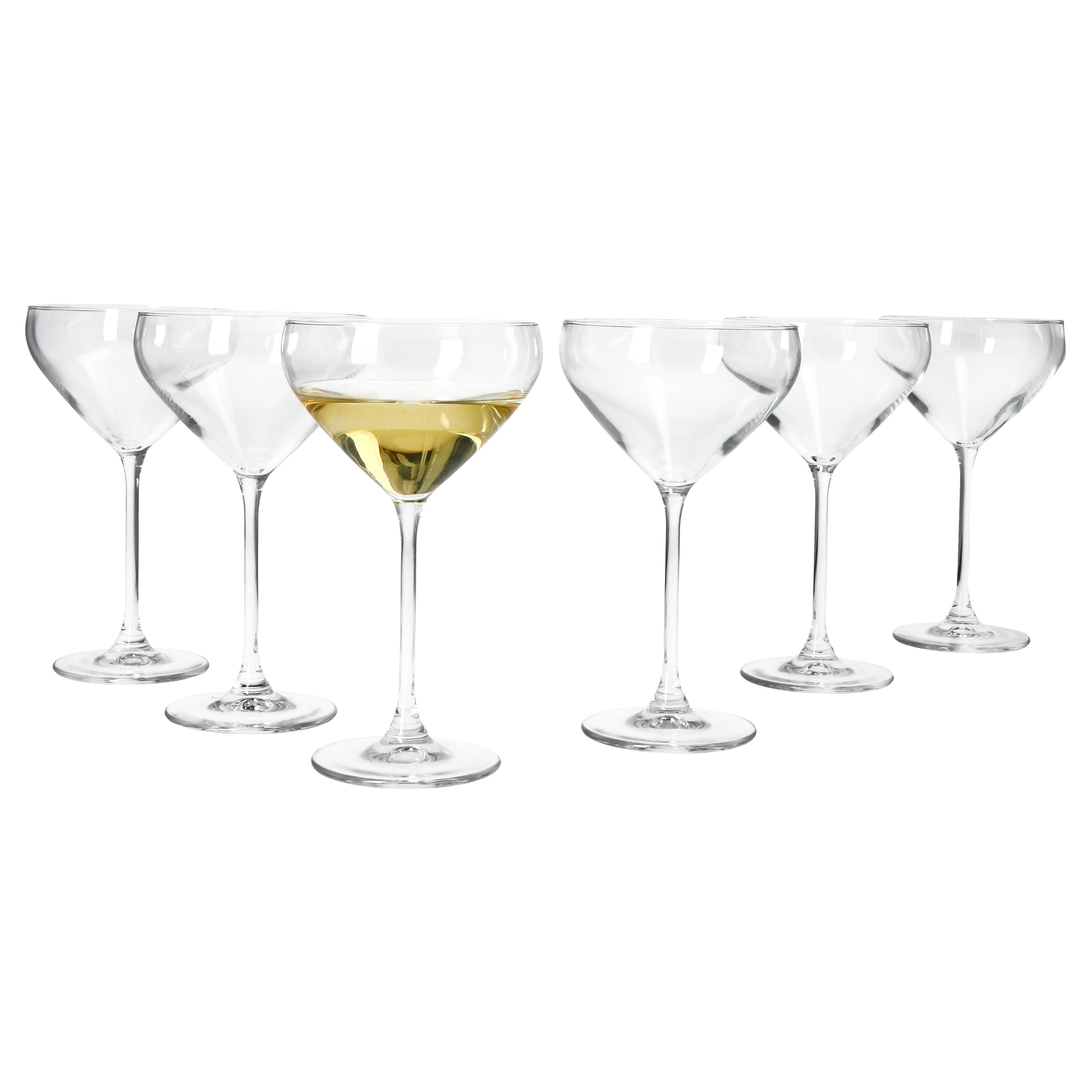 TEMU 6x Champagner-Schalen 150ml -Schale klar Dessert Cocktail-Gläser