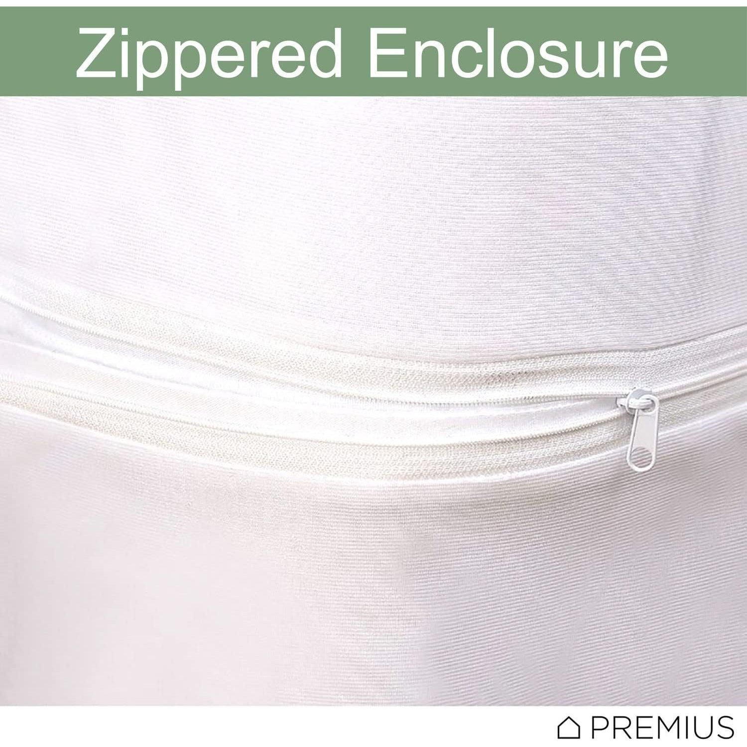 Zipper Waterproof Mattress Protector Encasement Cover Fully Protection Six Sides of Your Valuable Mattress