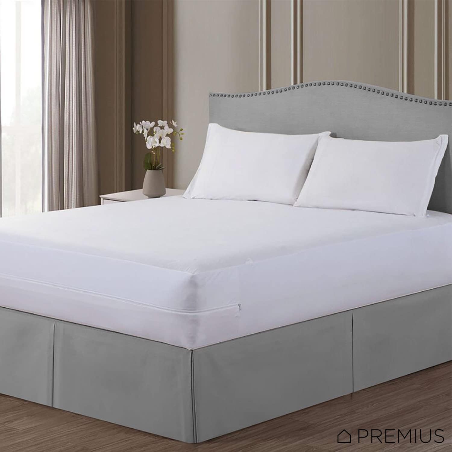 Zipper Waterproof Mattress Protector Encasement Cover Fully Protection Six Sides of Your Valuable Mattress