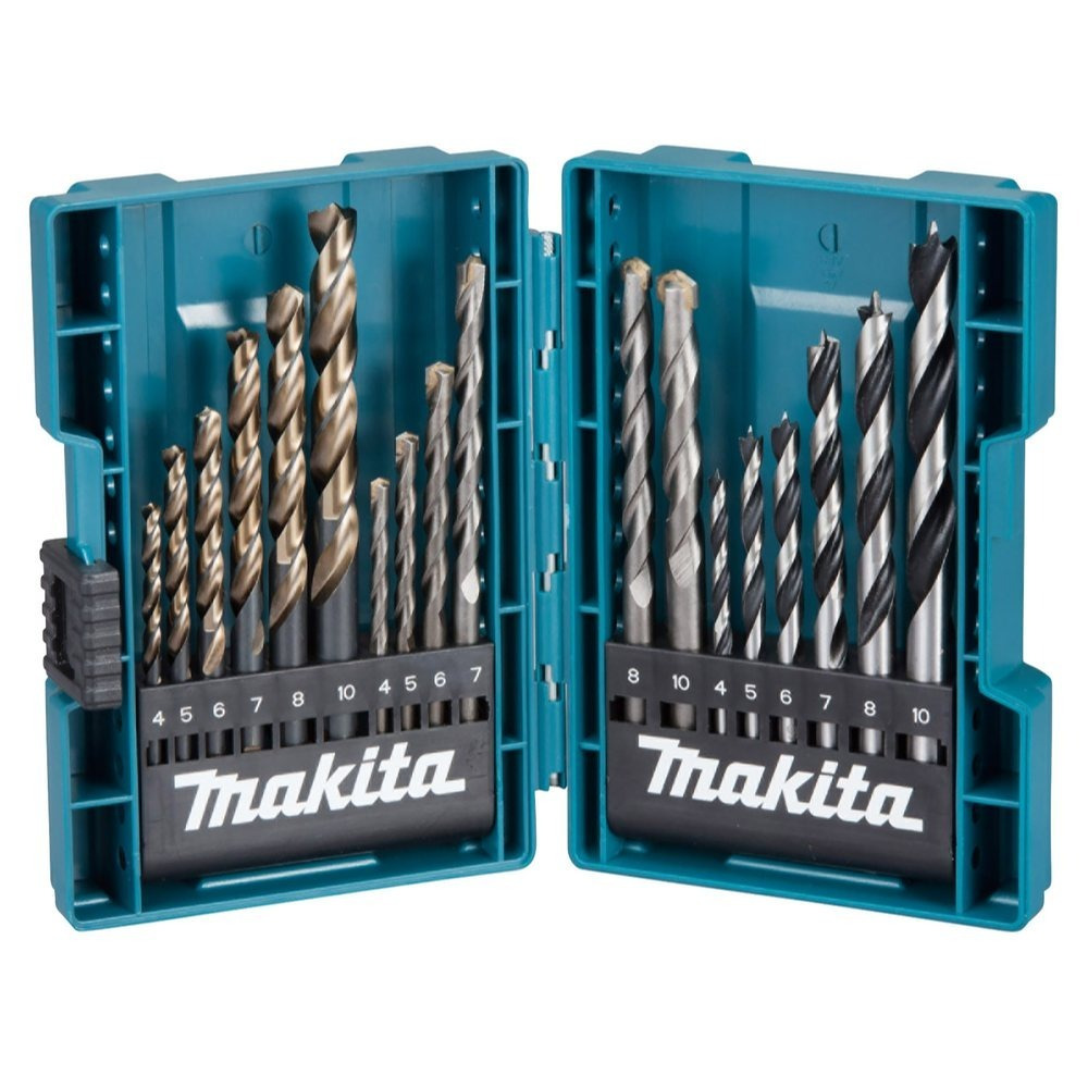 Image of Makita 18pcs Drill Bit Set Wood/metal/-49432