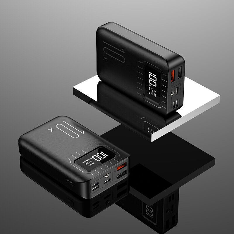 TEMU 20000mah Portable Power Charger With 2 Usb External Batteries~