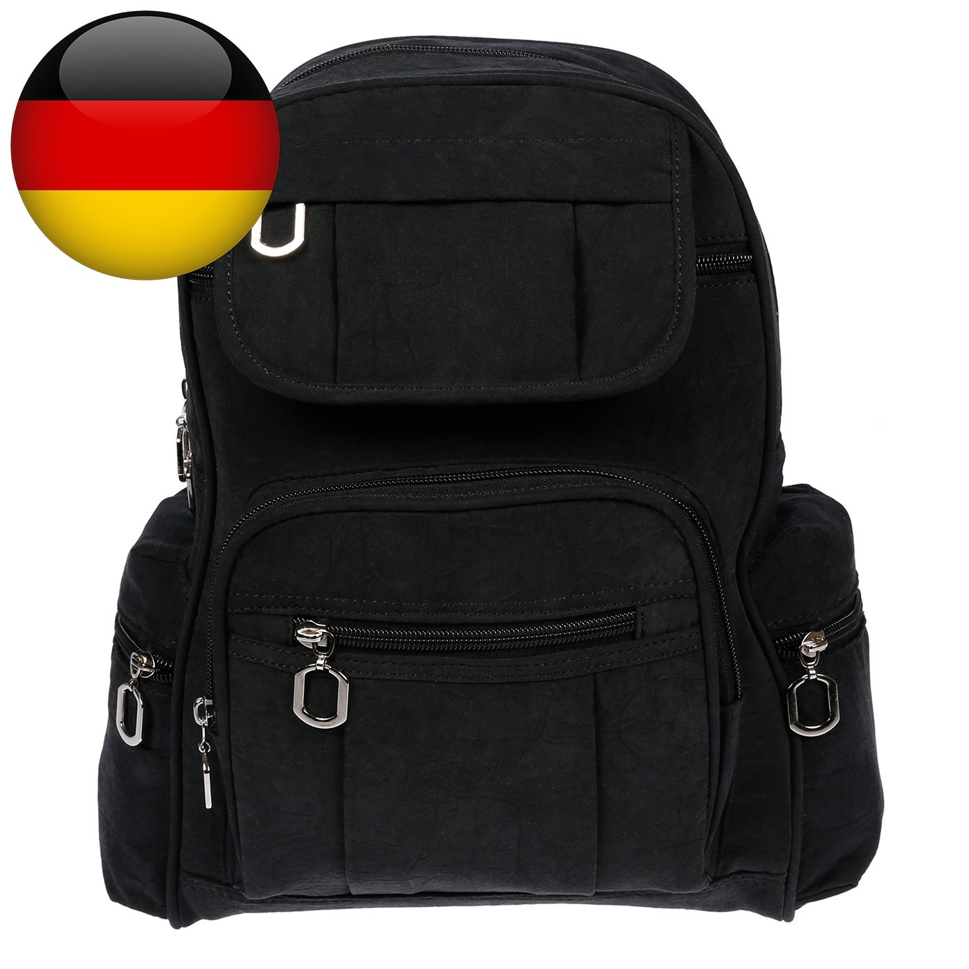 Large Compact Women's City Backpack Nylon Bag