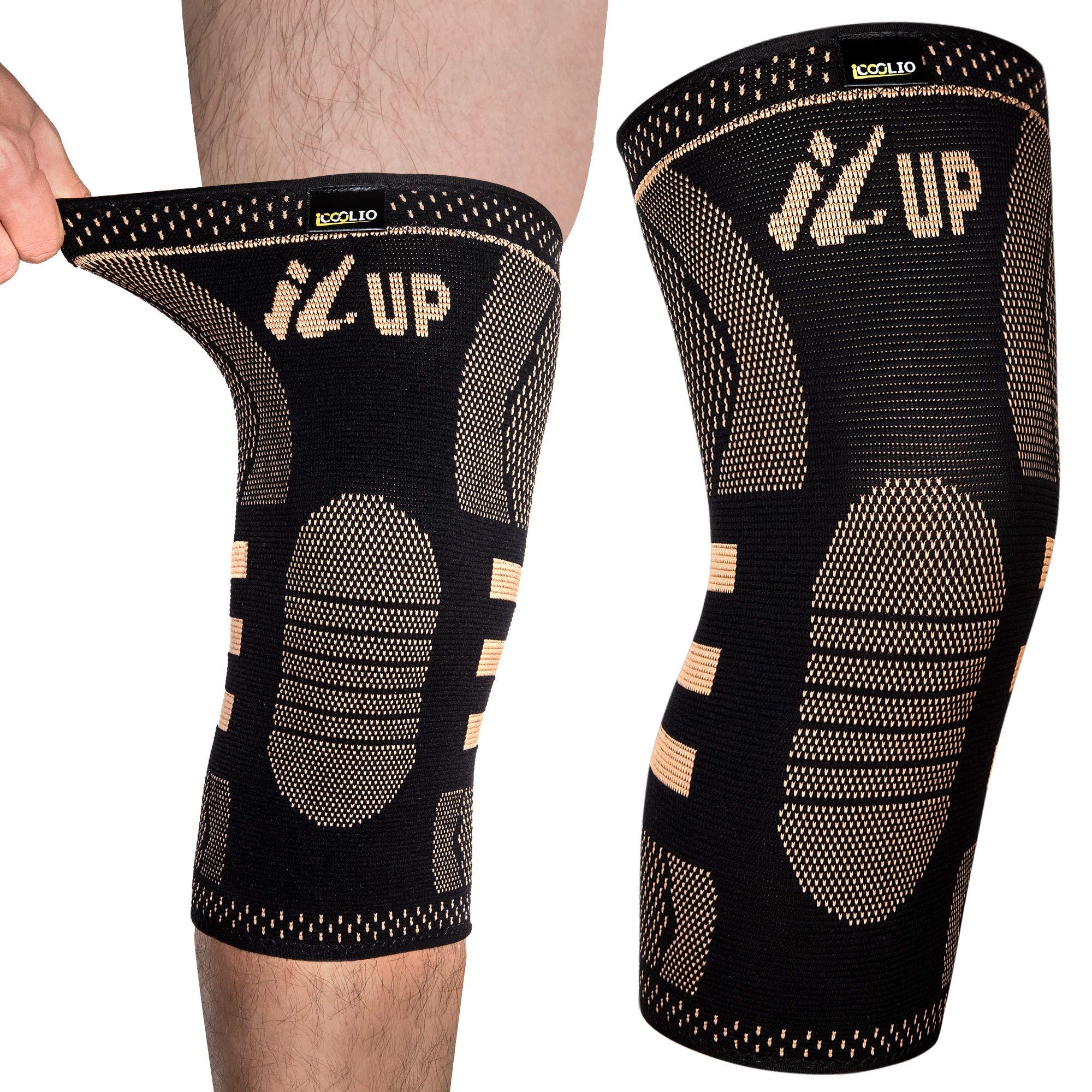 E-shop 2 Stück Kompressions-Kniebandagen für Männer & Frauen – Sportunterstützung, kniebandage, knee support