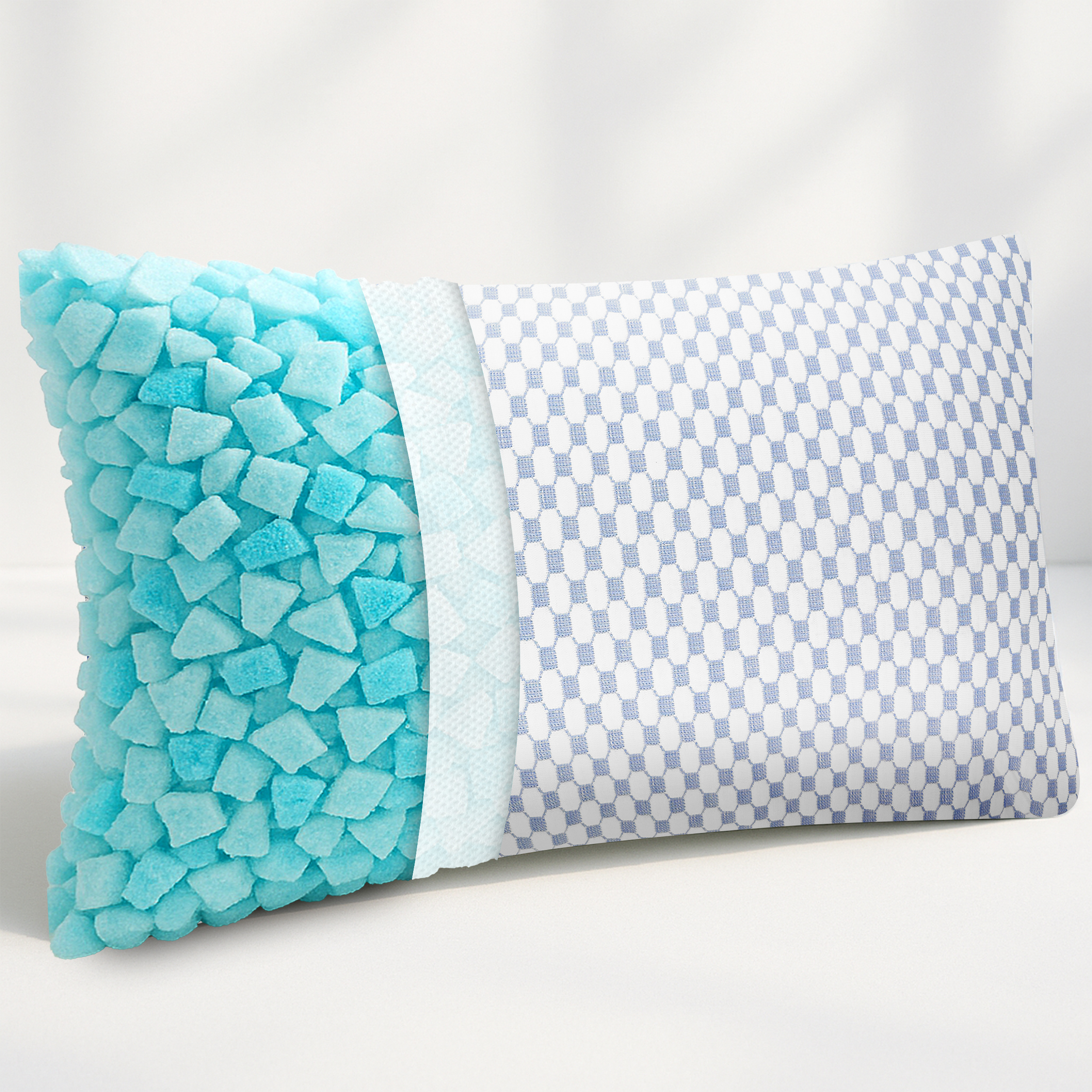 Image of Cooling Memory Foam Pillow 40x80 – Cooling Head Pillow With Breathable Cooling Cover – Height-adjustable Memory Foam – Reversible Cold/warm Pillow – Allergy-friendly & Washable Up To 40 °c
