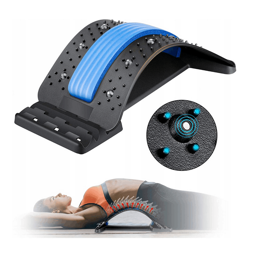 Device For Stretching The Back, Back Massage With Magnets For