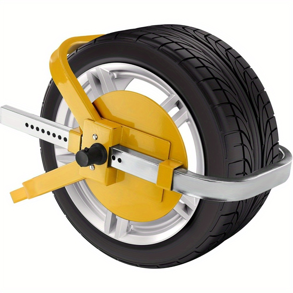 E-shop Radkralle 13–15 Zoll – Stabiles Stahl-Radschloss mit Sicherheitsschloss für PKW, Caravan & Anhänger – Universal Wheel Clamp Diebstahlsicherung