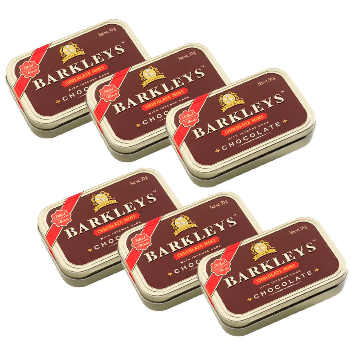 Barkley's Chocolate Mint Dragees With Dark Chocolate 50g 6-pack