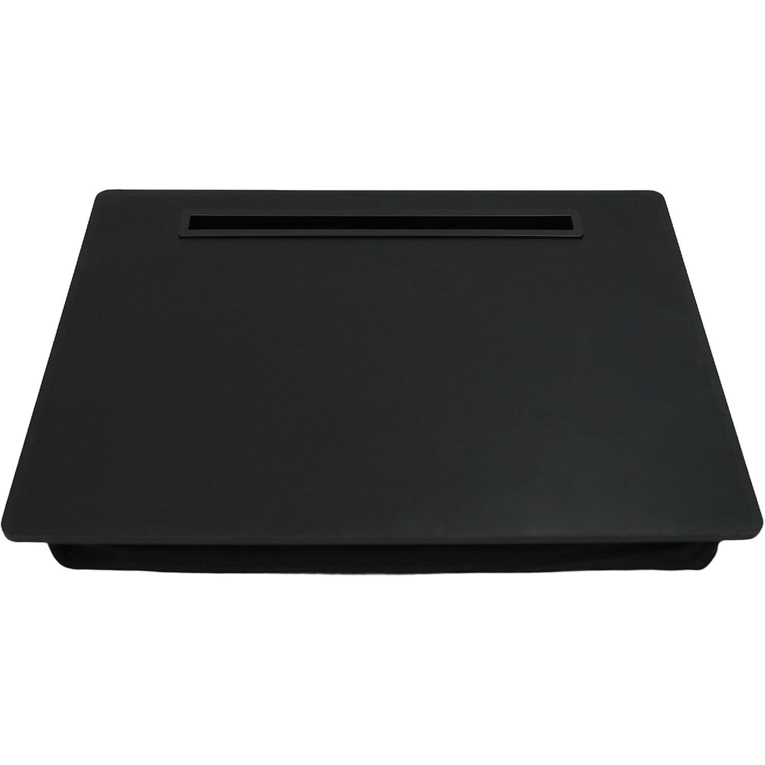 Lap Tray With Tablet Holder - 40x30x5 Cm - Tray As Laptop-notebook Base - Sofa Or Bed Tray In Black
