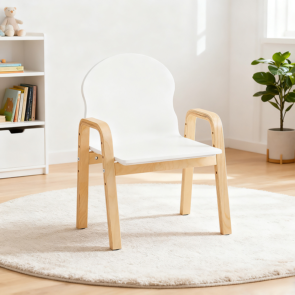 Image of Pack Of 2 Kids' Stools Design Stools For Children With Armrests And Backrest - Height-adjustable Seat - Sobuy Lnc35-xy3