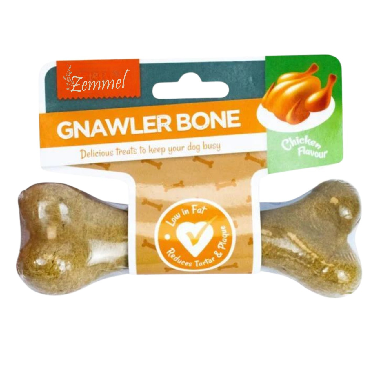 TEMU 2pcs Pet Dog Treats Chicken Gnawer Of 2 (2x40g) Dog Food Bone