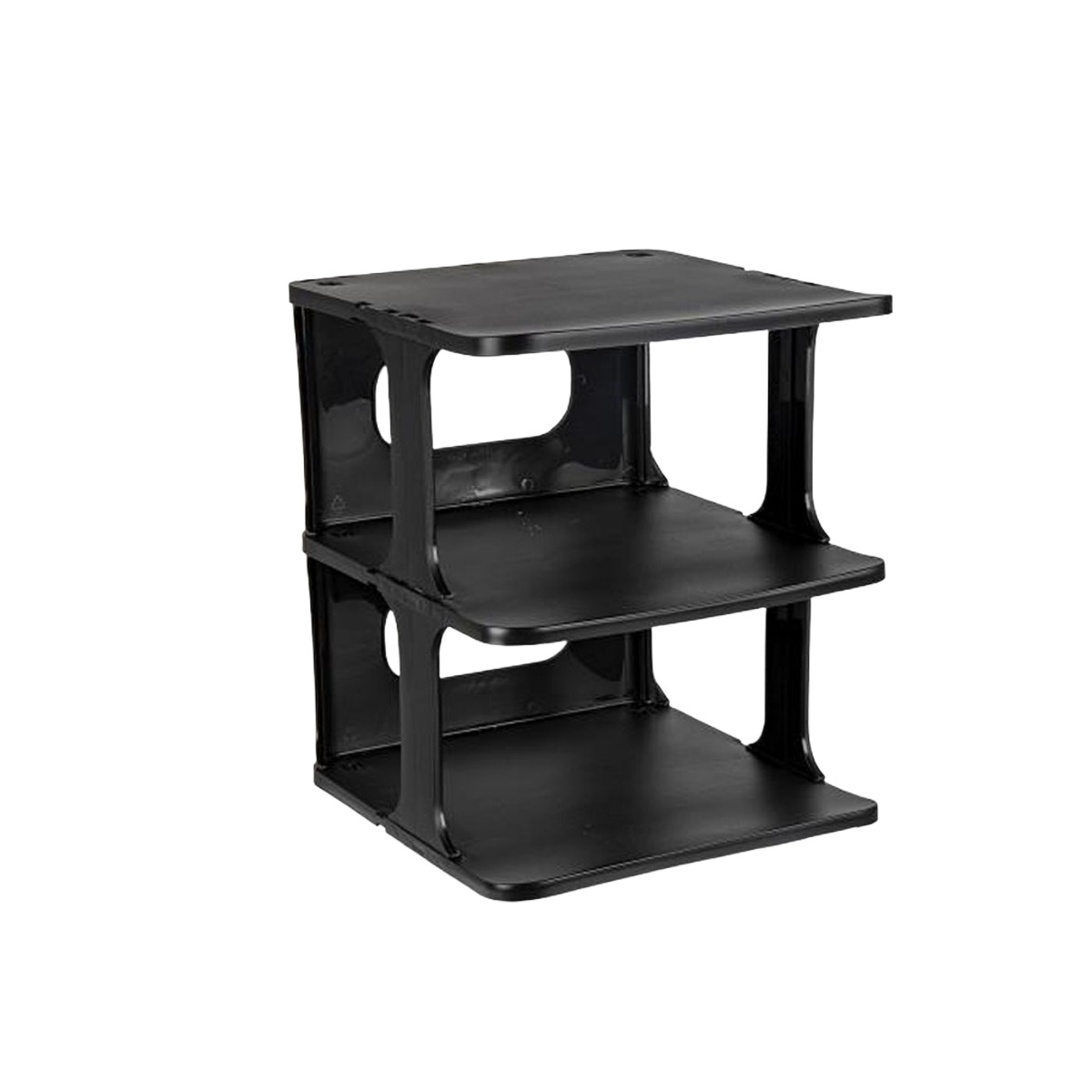 TEMU ZYLX SHOPPING – Zapatero Apilable Negro | Organizador Modular de 3 y 4 Baldas | Ahorra para Hogar y Vestidor