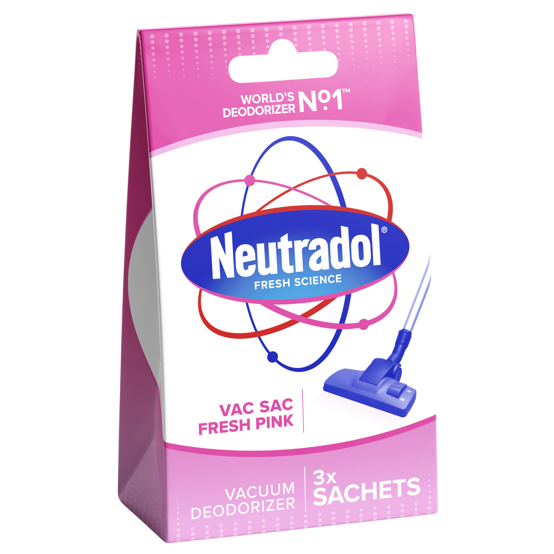 TEMU Neutradol Vacuum Deodorizer Sacs Pink 3 Pack – Vacuum Sachets For , Pleasant Scent – Neutralise Odours – In All Vacuum Cleaners