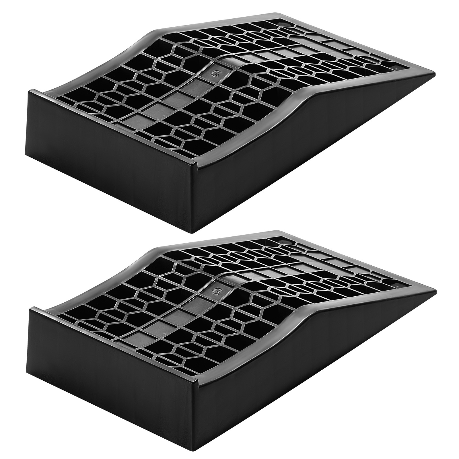 Image of Vevor Car Ramps, 2 Pcs 9072 Kg Gvw Capacity, 66 Height, Portable Low Profile Ramps For Home Garage Maintenance & Oil , Heavy Duty For Low Chassis Vehicle & Support Jack