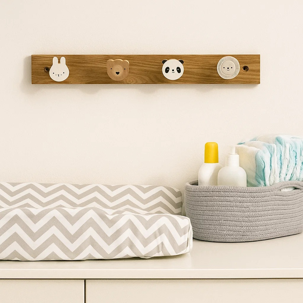 TEMU Kids Animal Wall Hooks Set Of 2 – Cute Nursery Bedroom Coat Hangers Decor